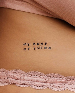 My body, my rules.