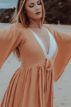 Ophelia Orange Cotton Robe