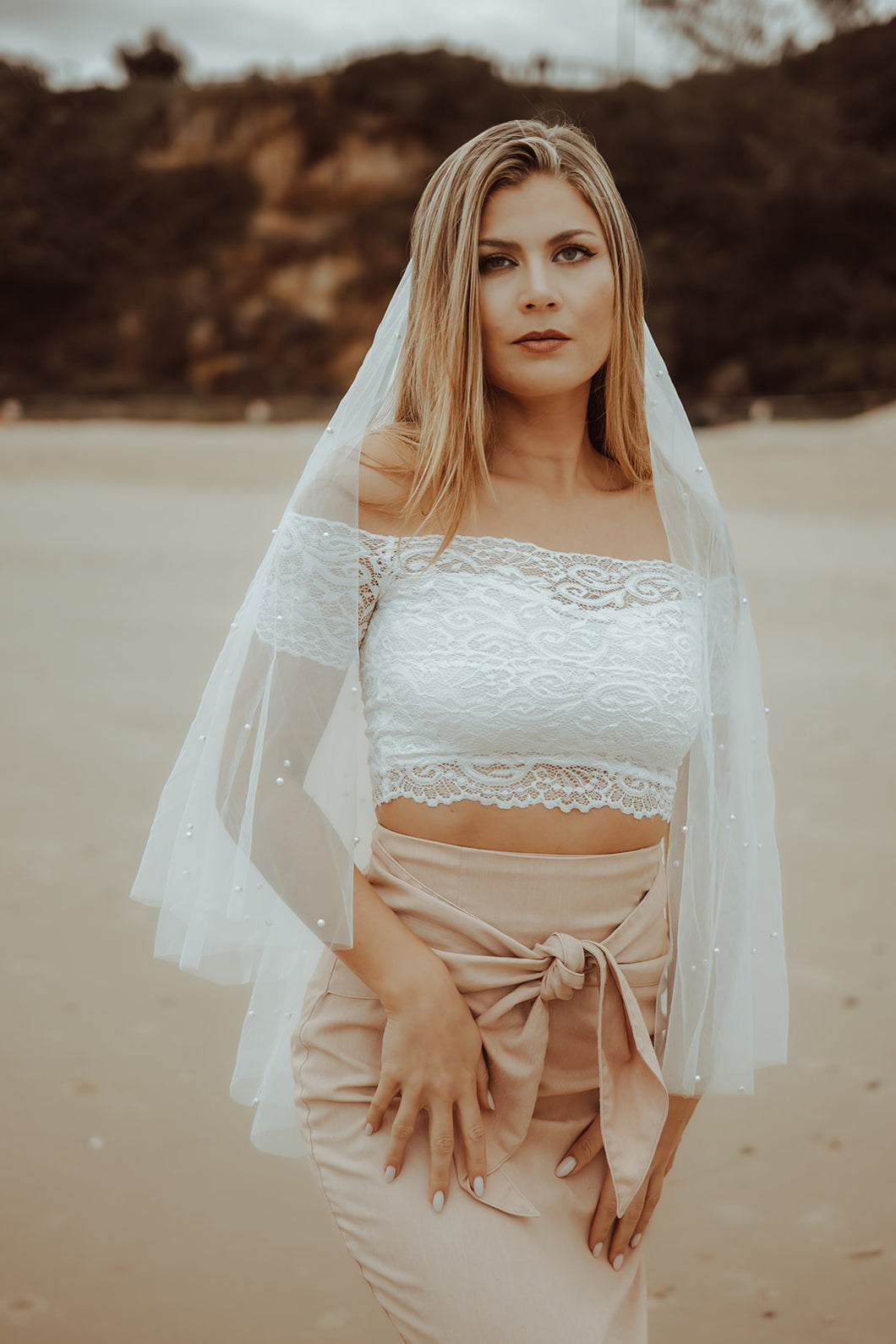 Pearl Wedding Veil