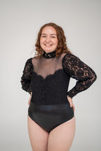 Claire Black Long Sleeved Bodysuit