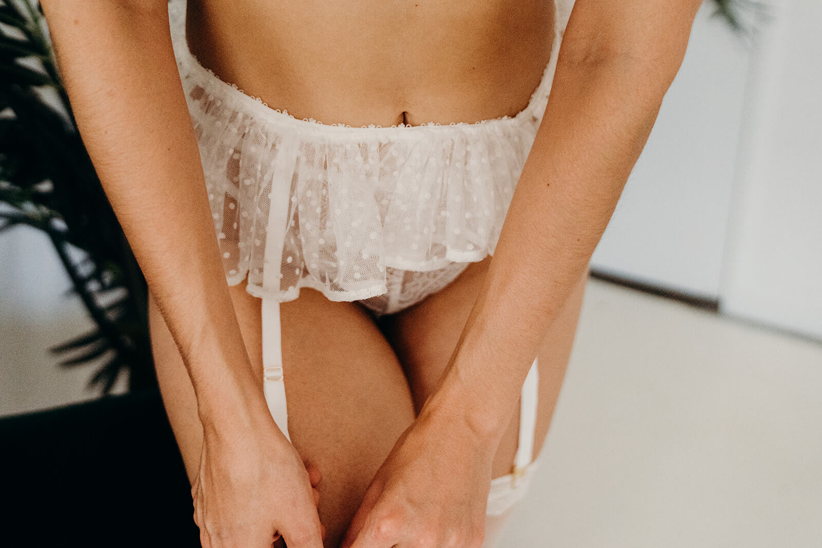 Ruffle Garter Belt - Lingerie for your bridal boudoir photoshoot LazyGirlLingerie Ruffle Garter Belt - Lingerie for your bridal boudoir photoshoot LazyGirlLingerie