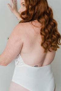Bodysuit - Dahlia White Lace Bodysuit