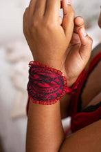 Lace Handcuffs In Black And Red