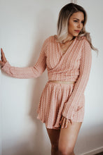 Peaches Pink Knit Wrap Top