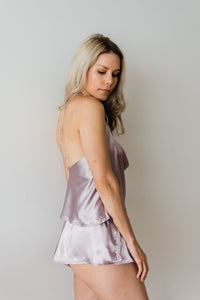 Pyjama Set - Celine Cowl Cami PJ Set In Lavender