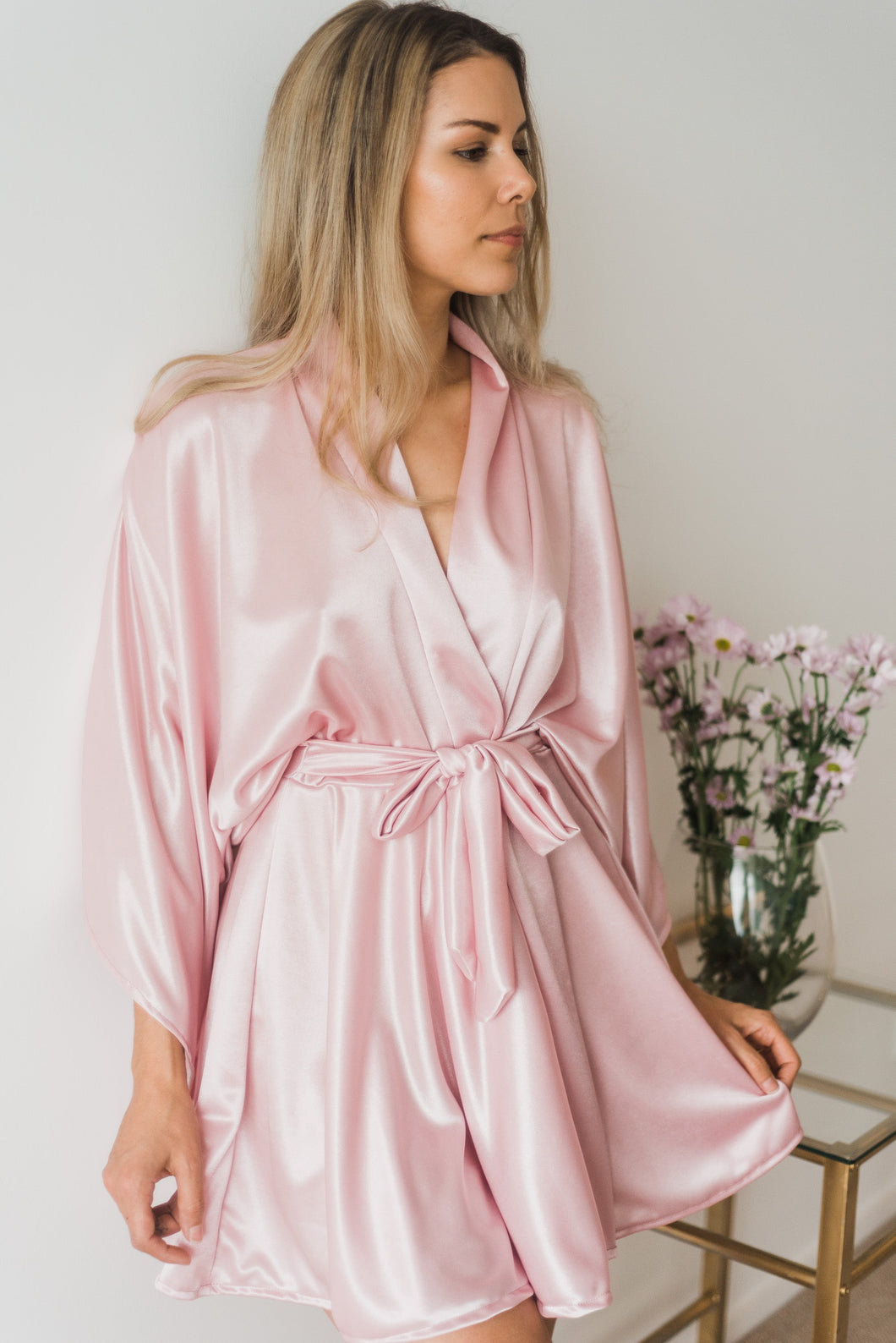 Robe - Margot Pink Circle Skirt Robe
