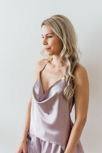 Sleepwear - Celine Cowl Cami In Lavender